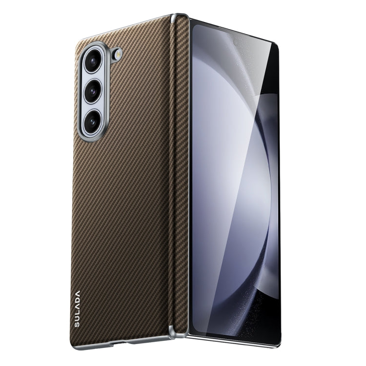 SULADA 600D Kevlar Texture PC Shockproof Phone Case, For Samsung Galaxy Z Fold6, For Samsung Galaxy Z Fold5, For Samsung Galaxy Z Fold4