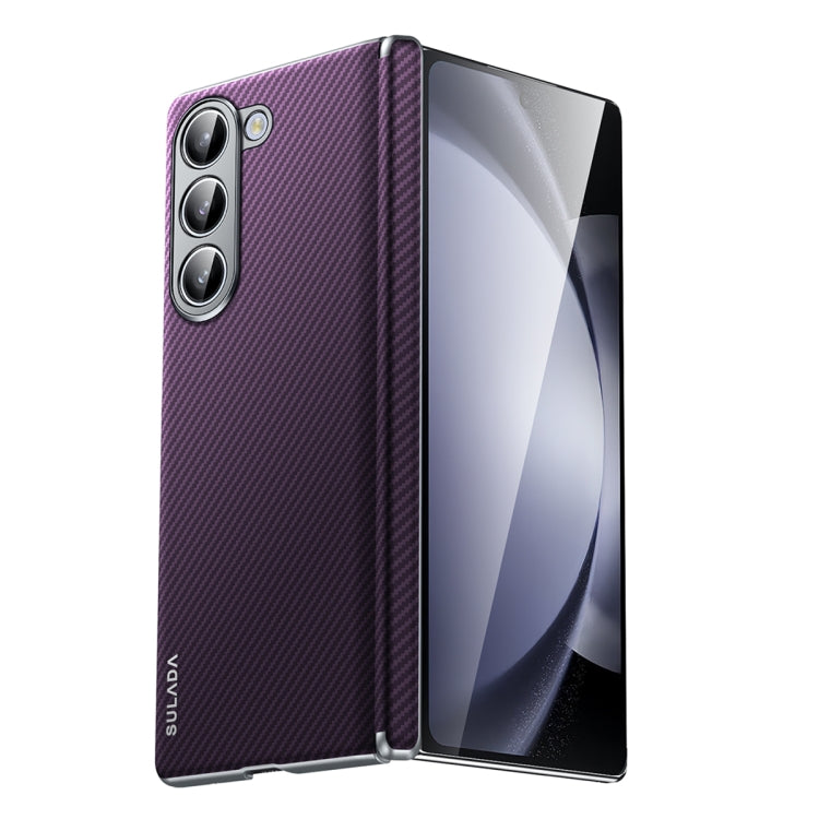 SULADA 600D Kevlar Texture PC Shockproof Phone Case, For Samsung Galaxy Z Fold6, For Samsung Galaxy Z Fold5, For Samsung Galaxy Z Fold4