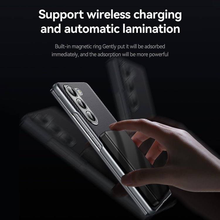 SULADA 600D Kevlar Texture PC Shockproof Phone Case, For Samsung Galaxy Z Fold6, For Samsung Galaxy Z Fold5, For Samsung Galaxy Z Fold4