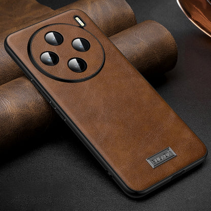 SULADA Shockproof TPU + Handmade Leather Phone Case