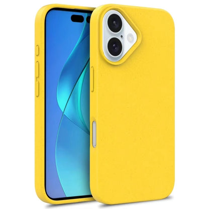 Wheat Straw TPU Phone Case, For iPhone 16 Pro, For iPhone 16 Plus, For iPhone 16