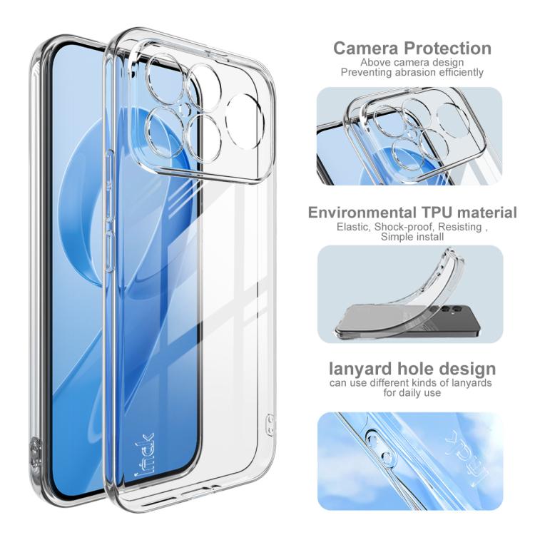imak UX-5 Series Super Slim Transparent Shockproof TPU Protective Case, For Redmi K90 Pro Max / Poco F8 Ultra 5G, For Redmi K90 / Poco F8 Pro 5G, For Redmi 15C 5G/4G EU 173mm/Poco C85 5G, For Redmi 15 5G Global / 15 4G SEA 169.5mm����������������������...
