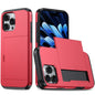 Shockproof Armor Phone Case with Card Slot, For iPhone 16 Pro, For iPhone 16 Plus