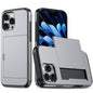 Shockproof Armor Phone Case with Card Slot, For iPhone 16 Pro, For iPhone 16 Plus