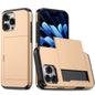 Shockproof Armor Phone Case with Card Slot, For iPhone 16 Pro, For iPhone 16 Plus