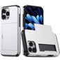 Shockproof Armor Phone Case with Card Slot, For iPhone 16 Pro, For iPhone 16 Plus