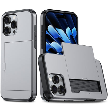 Shockproof Armor Phone Case with Card Slot, For iPhone Air, For iPhone 16 Pro Max