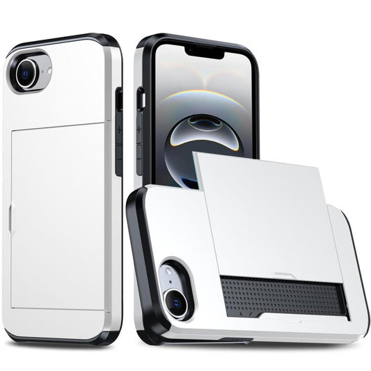 Shockproof Armor Phone Case with Card Slot, For iPhone 17e / 16e, For iPhone 17 Pro Max