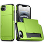 Shockproof Armor Phone Case with Card Slot, For iPhone 17e / 16e, For iPhone 17 Pro Max