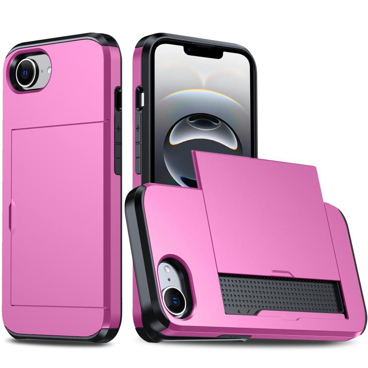 Shockproof Armor Phone Case with Card Slot, For iPhone 17e / 16e, For iPhone 17 Pro Max