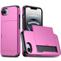 Shockproof Armor Phone Case with Card Slot, For iPhone 17e / 16e, For iPhone 17 Pro Max