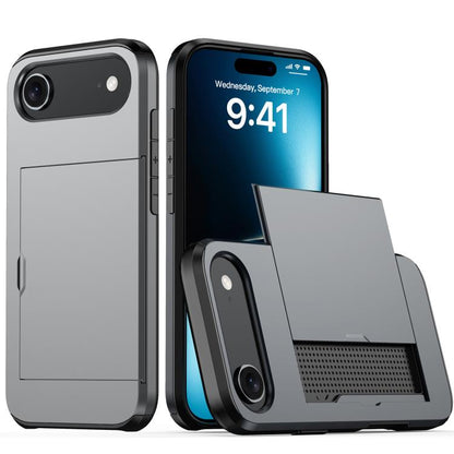 Shockproof Armor Phone Case with Card Slot, For iPhone 17, For iPhone Air