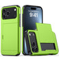 Shockproof Armor Phone Case with Card Slot, For iPhone 17 Pro, For iPhone 17