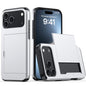 Shockproof Armor Phone Case with Card Slot, For iPhone 17e / 16e, For iPhone 17 Pro Max