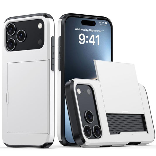 Shockproof Armor Phone Case with Card Slot, For iPhone 18 Pro Max, For iPhone 17e / 16e