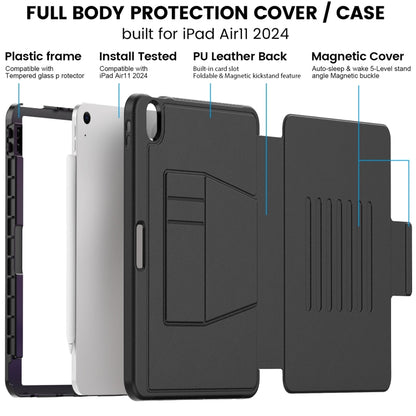 Smart B Magnetic Holder Leather Tablet Case, For iPad Air 11 2026 / 2025 / 2024, For iPad Pro 11 2025 / 2024