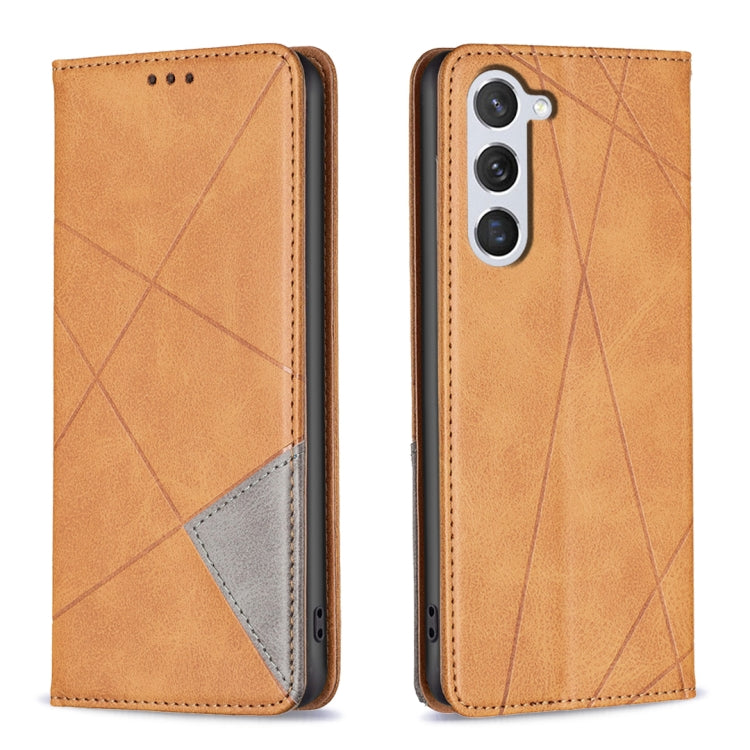 Rhombus Texture Magnetic Leather Phone Case, For Samsung Galaxy S25 Edge 5G, For Samsung Galaxy S25 5G, For Samsung Galaxy S25+ 5G, For Samsung Galaxy S25 Ultra 5G