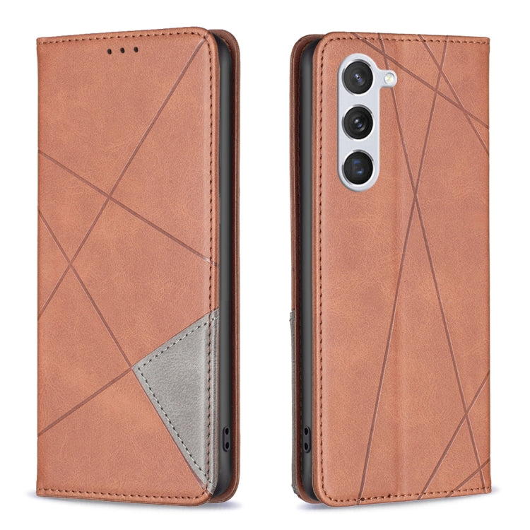 Rhombus Texture Magnetic Leather Phone Case, For Samsung Galaxy S25 Edge 5G, For Samsung Galaxy S25 5G, For Samsung Galaxy S25+ 5G, For Samsung Galaxy S25 Ultra 5G