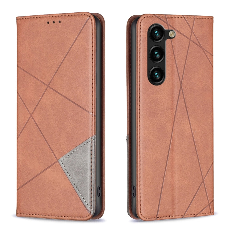 Rhombus Texture Magnetic Leather Phone Case, For Samsung Galaxy S25 Edge 5G, For Samsung Galaxy S25 5G, For Samsung Galaxy S25+ 5G, For Samsung Galaxy S25 Ultra 5G