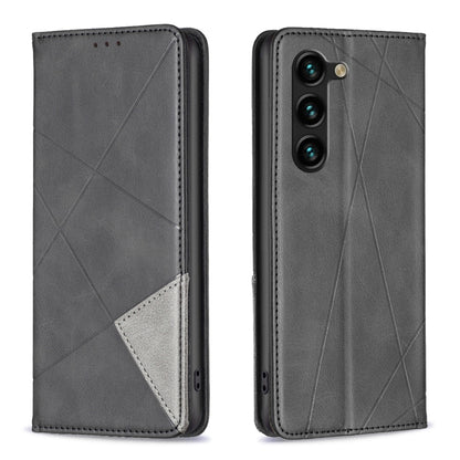 Rhombus Texture Magnetic Leather Phone Case, For Samsung Galaxy S25 Edge 5G, For Samsung Galaxy S25 5G, For Samsung Galaxy S25+ 5G, For Samsung Galaxy S25 Ultra 5G