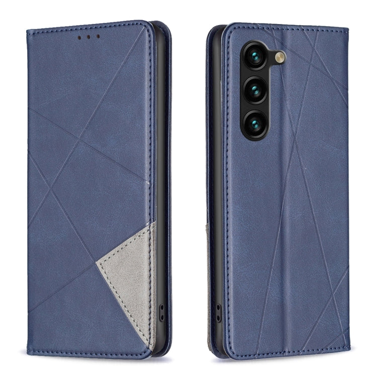 Rhombus Texture Magnetic Leather Phone Case, For Samsung Galaxy S25 Edge 5G, For Samsung Galaxy S25 5G, For Samsung Galaxy S25+ 5G, For Samsung Galaxy S25 Ultra 5G