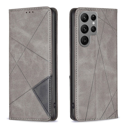 Rhombus Texture Magnetic Leather Phone Case, For Samsung Galaxy S25 Edge 5G, For Samsung Galaxy S25 5G, For Samsung Galaxy S25+ 5G, For Samsung Galaxy S25 Ultra 5G