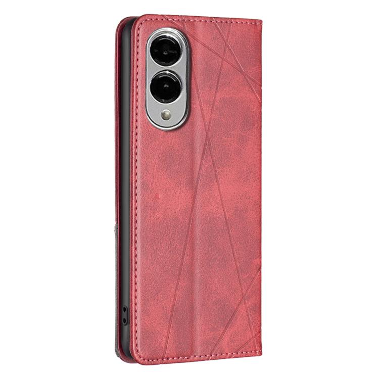 Rhombus Texture Magnetic Leather Phone Case, For Samsung Galaxy S25 Edge 5G, For Samsung Galaxy S25 5G, For Samsung Galaxy S25+ 5G, For Samsung Galaxy S25 Ultra 5G
