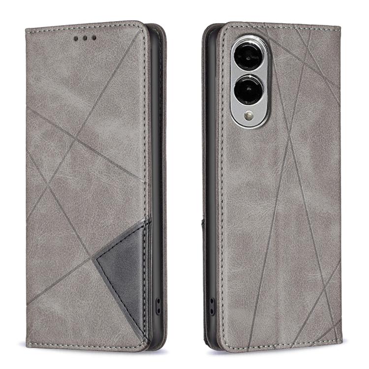 Rhombus Texture Magnetic Leather Phone Case, For Samsung Galaxy S25 Edge 5G, For Samsung Galaxy S25 5G, For Samsung Galaxy S25+ 5G, For Samsung Galaxy S25 Ultra 5G