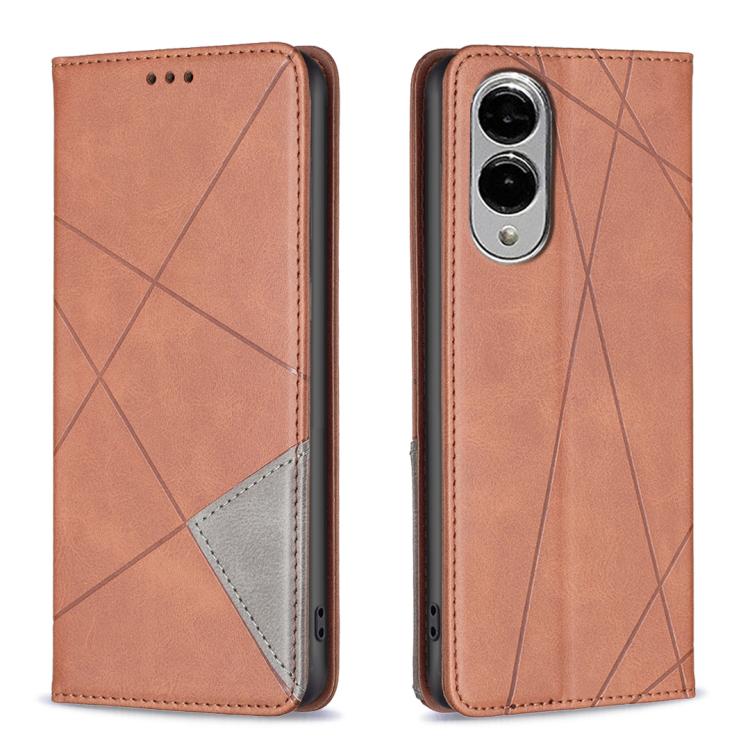 Rhombus Texture Magnetic Leather Phone Case, For Samsung Galaxy S25 Edge 5G, For Samsung Galaxy S25 5G, For Samsung Galaxy S25+ 5G, For Samsung Galaxy S25 Ultra 5G
