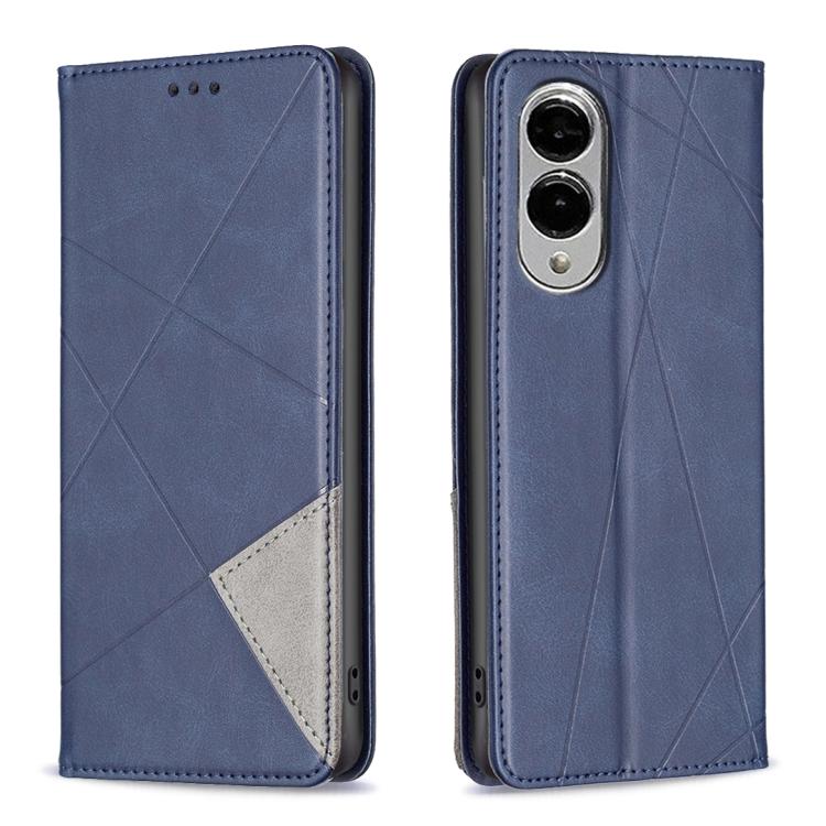 Rhombus Texture Magnetic Leather Phone Case, For Samsung Galaxy S25 Edge 5G, For Samsung Galaxy S25 5G, For Samsung Galaxy S25+ 5G, For Samsung Galaxy S25 Ultra 5G