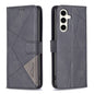 Magnetic Buckle Rhombus Texture Leather Phone Case