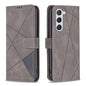 Magnetic Buckle Rhombus Texture Leather Phone Case, For Samsung Galaxy S25 Edge 5G, For Samsung Galaxy S25 5G, For Samsung Galaxy S25+ 5G, For Samsung Galaxy S25 Ultra 5G
