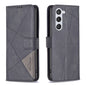 Magnetic Buckle Rhombus Texture Leather Phone Case