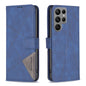 Magnetic Buckle Rhombus Texture Leather Phone Case