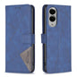 Magnetic Buckle Rhombus Texture Leather Phone Case