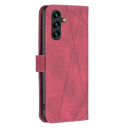 Magnetic Buckle Rhombus Texture Leather Phone Case, For Samsung Galaxy S25 FE 5G, For Samsung Galaxy S25 Edge 5G, For Samsung Galaxy S25 5G, For Samsung Galaxy S25+ 5G