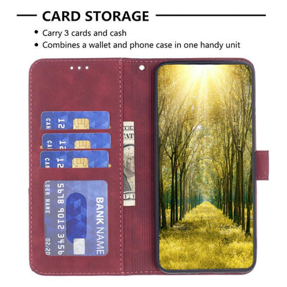 Magnetic Buckle Rhombus Texture Leather Phone Case, For Samsung Galaxy S25 FE 5G, For Samsung Galaxy S25 Edge 5G, For Samsung Galaxy S25 5G, For Samsung Galaxy S25+ 5G