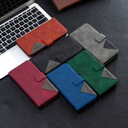 Magnetic Buckle Rhombus Texture Leather Phone Case, For Samsung Galaxy S25 FE 5G, For Samsung Galaxy S25 Edge 5G, For Samsung Galaxy S25 5G, For Samsung Galaxy S25+ 5G