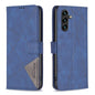Magnetic Buckle Rhombus Texture Leather Phone Case