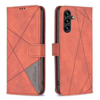 Magnetic Buckle Rhombus Texture Leather Phone Case, For Samsung Galaxy S25 FE 5G, For Samsung Galaxy S25 Edge 5G, For Samsung Galaxy S25 5G, For Samsung Galaxy S25+ 5G