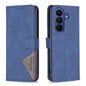 Magnetic Buckle Rhombus Texture Leather Phone Case