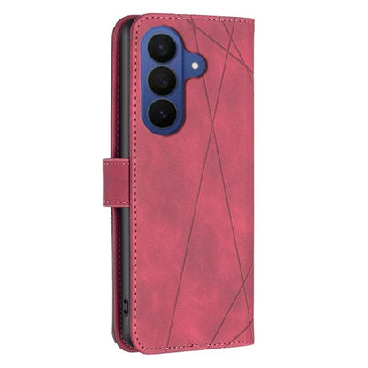 Magnetic Buckle Rhombus Texture Leather Phone Case, For Galaxy S26 FE 5G, For Samsung Galaxy S26 Ultra 5G, For Samsung Galaxy S26 5G, For Samsung Galaxy S25 FE 5G