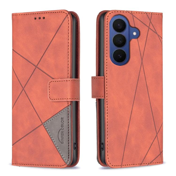 Magnetic Buckle Rhombus Texture Leather Phone Case, For Galaxy S27+ 5G, For Galaxy S26 FE 5G, For Samsung Galaxy S26 Ultra 5G, For Samsung Galaxy S26 5G