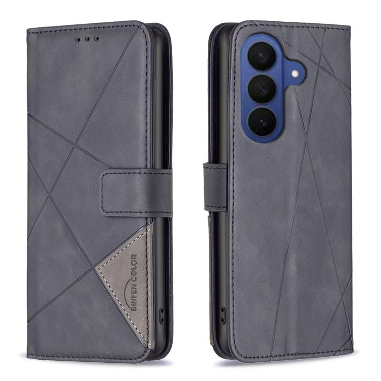 Magnetic Buckle Rhombus Texture Leather Phone Case, For Galaxy S27+ 5G, For Galaxy S26 FE 5G, For Samsung Galaxy S26 Ultra 5G, For Samsung Galaxy S26 5G