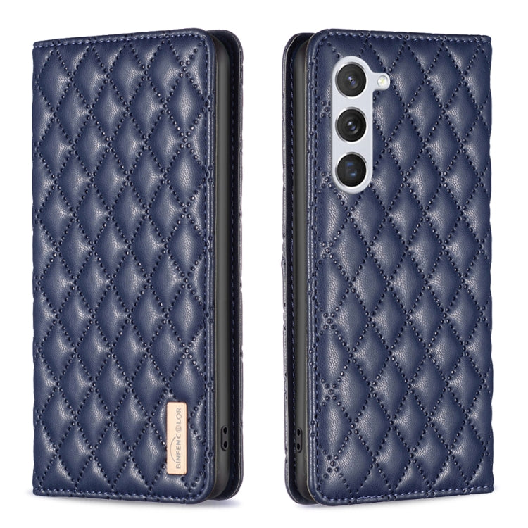 Diamond Lattice Magnetic Leather Flip Phone Case, For Samsung Galaxy S25 5G, For Samsung Galaxy S25+ 5G, For Samsung Galaxy S25 Ultra 5G, For Samsung Galaxy S24 FE 5G