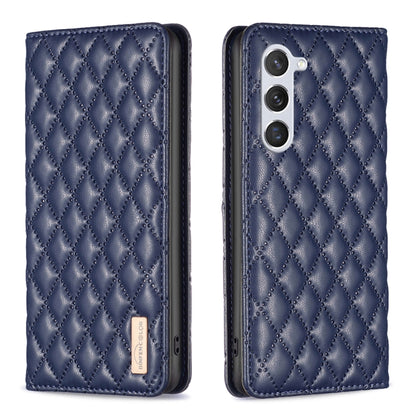 Diamond Lattice Magnetic Leather Flip Phone Case, For Samsung Galaxy S25 5G, For Samsung Galaxy S25+ 5G, For Samsung Galaxy S25 Ultra 5G, For Samsung Galaxy S24 FE 5G