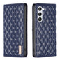 Diamond Lattice Magnetic Leather Flip Phone Case, For Samsung Galaxy S25 5G, For Samsung Galaxy S25+ 5G, For Samsung Galaxy S25 Ultra 5G, For Samsung Galaxy S24 FE 5G