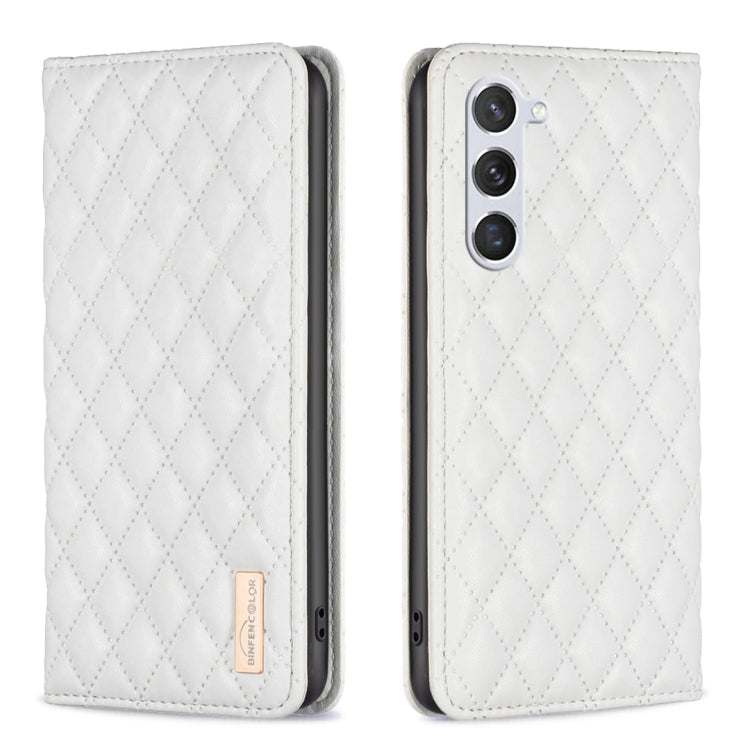 Diamond Lattice Magnetic Leather Flip Phone Case, For Samsung Galaxy S25 5G, For Samsung Galaxy S25+ 5G, For Samsung Galaxy S25 Ultra 5G, For Samsung Galaxy S24 FE 5G