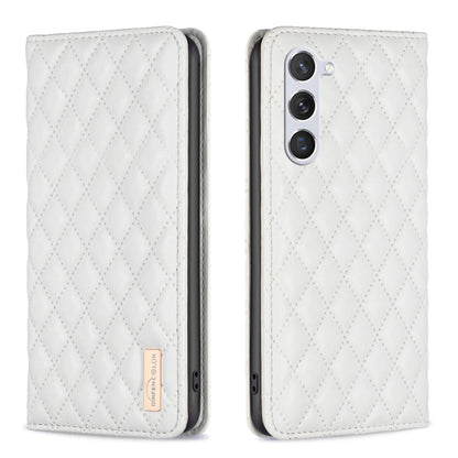 Diamond Lattice Magnetic Leather Flip Phone Case, For Samsung Galaxy S25 5G, For Samsung Galaxy S25+ 5G, For Samsung Galaxy S25 Ultra 5G, For Samsung Galaxy S24 FE 5G