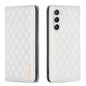 Diamond Lattice Magnetic Leather Flip Phone Case, For Samsung Galaxy S25 5G, For Samsung Galaxy S25+ 5G, For Samsung Galaxy S25 Ultra 5G, For Samsung Galaxy S24 FE 5G
